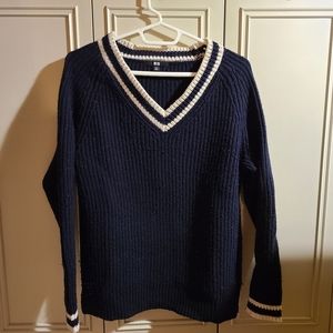 Wool blend v-neck sweater